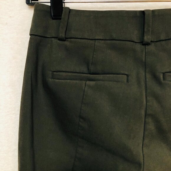 LOFT Petite Dark Olive Green Skinny Ankle Pants - Picture 8 of 12